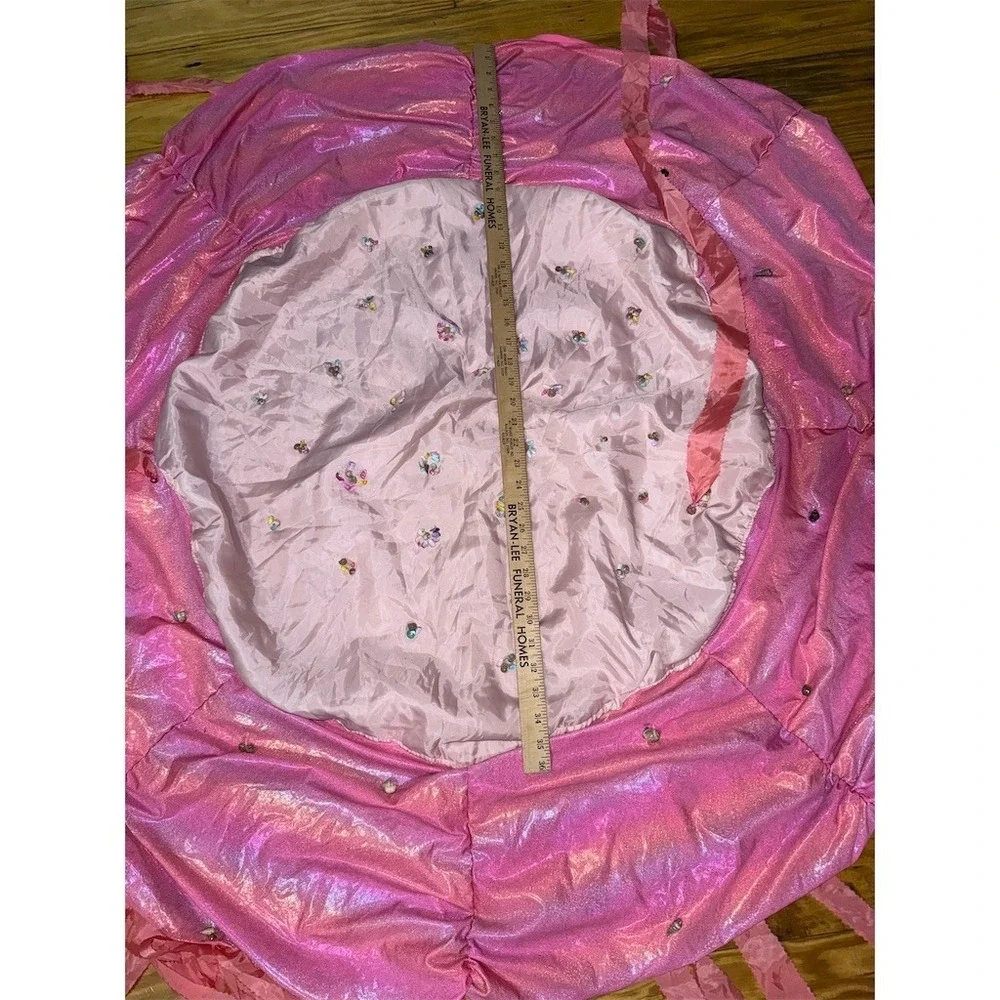 Pink Iridescent Beaded Shell Fringe Jellyfish Hanging‎ Room Decor Large shells
